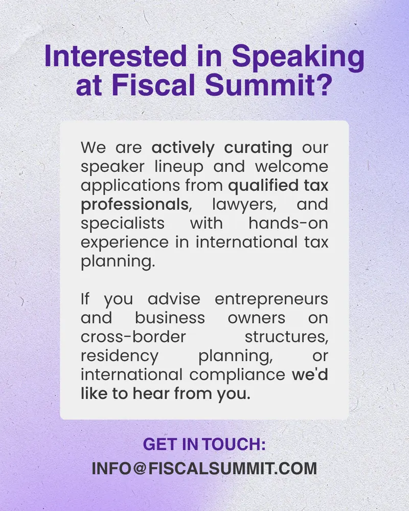 Interested in Speaking at Fiscal Summit?